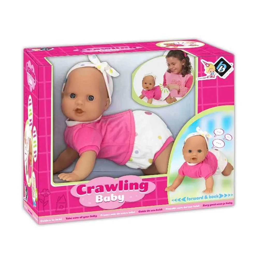 Kravledukke med lys og bevægelse