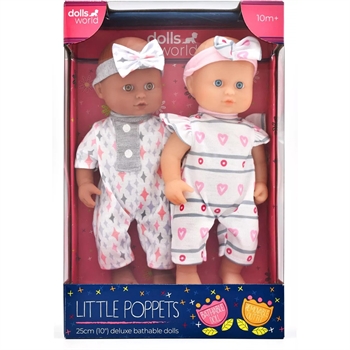 Dolls World Tvillinge dukker, 30 cm