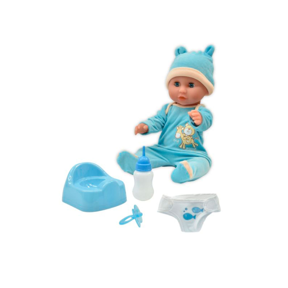 Dolls World Baby Oliver dukke, blå