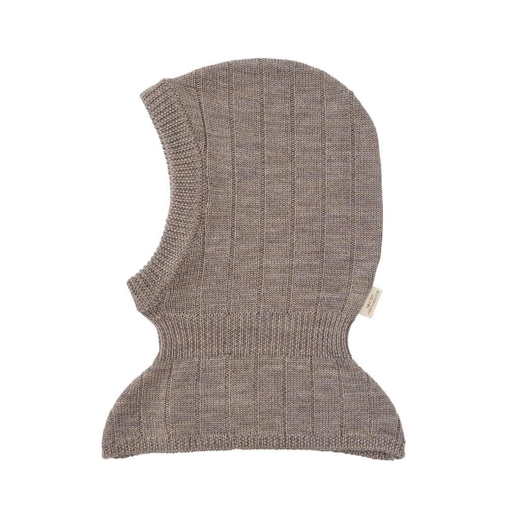 Copenhagen Colors Strikket Elefanthue i Merinould, Natural Melange