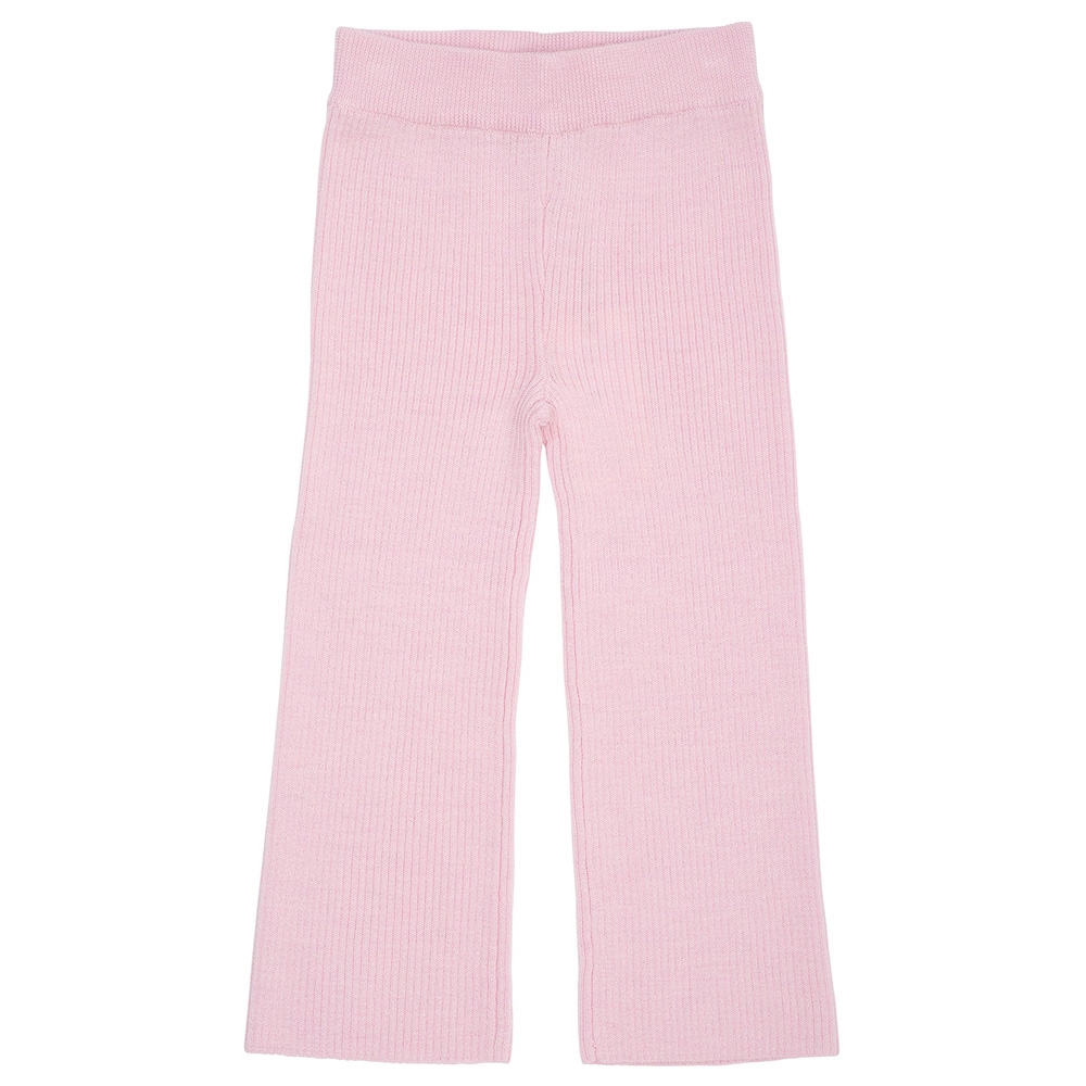 Copenhagen Colors Rib Bukser m. Vidde i Merinould, Bubblegum