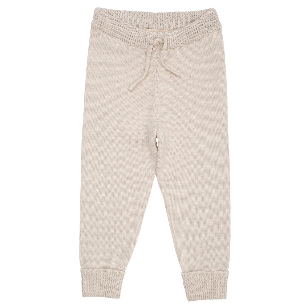 Copenhagen Colors Merino Uld Bukser, Pale Cream Melange