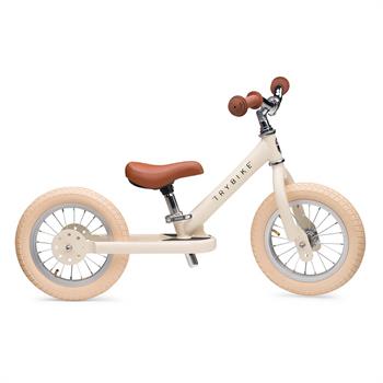Trybike Balancecykel - to hjul, Vintage Creme