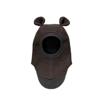 HUTTEliHUT - Balaclava Ears Wool - Dark Brown Melange