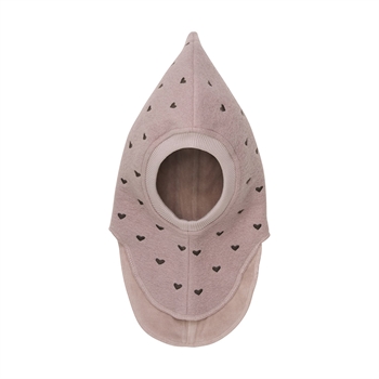HUTTEliHUT - Balaclava Hearts Emb. Wool - Fawn