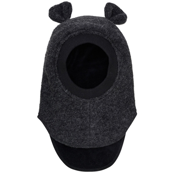 Balaclava Ears Wool - Dark Grey Melange