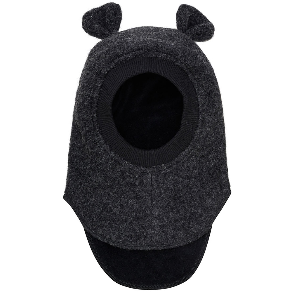 Balaclava Ears Wool - Dark Grey Melange