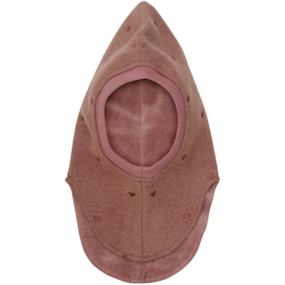 HUTTEliHUT - Balaclava Heart Emb. Wool - Burlwood