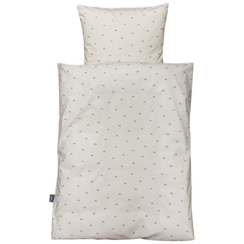 Nørgaard Madsen Babysengetøj, Beige med Regnbue