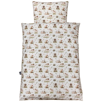 Nørgaard Madsen Babysengetøj, Beige med Bambi og bjørne