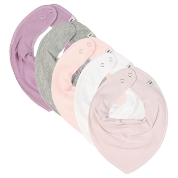 PIPPI Bandana hagesmække, Rose, 5-pak
