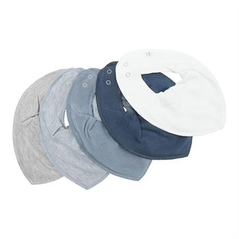 PIPPI Bandana hagesmække, Dark Blue, 5-pak