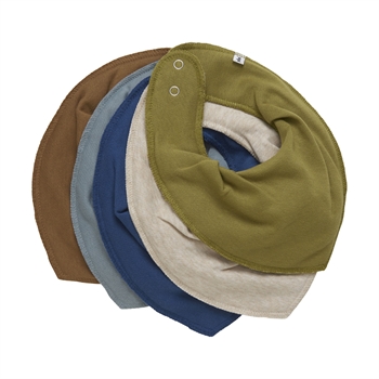 PIPPI Bandana hagesmække, Dark Denim, 5-pak