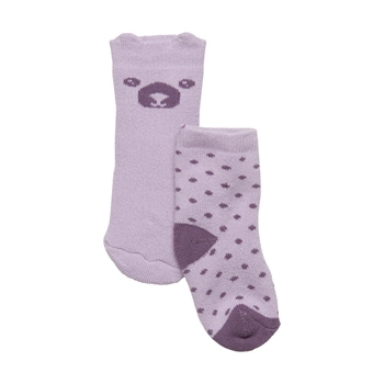 Minymo Baby sokker, Lavender Frost, 2-pak