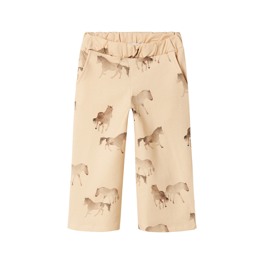 Name It - Nmfhelva Wide Sweat Pant Unb - Sun Kiss str.