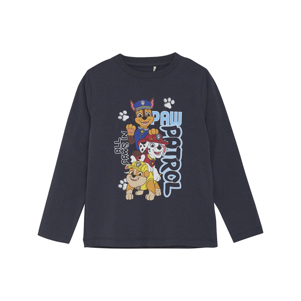 Minymo Langærmet Bluse med Paw Patrol, Blue Nights