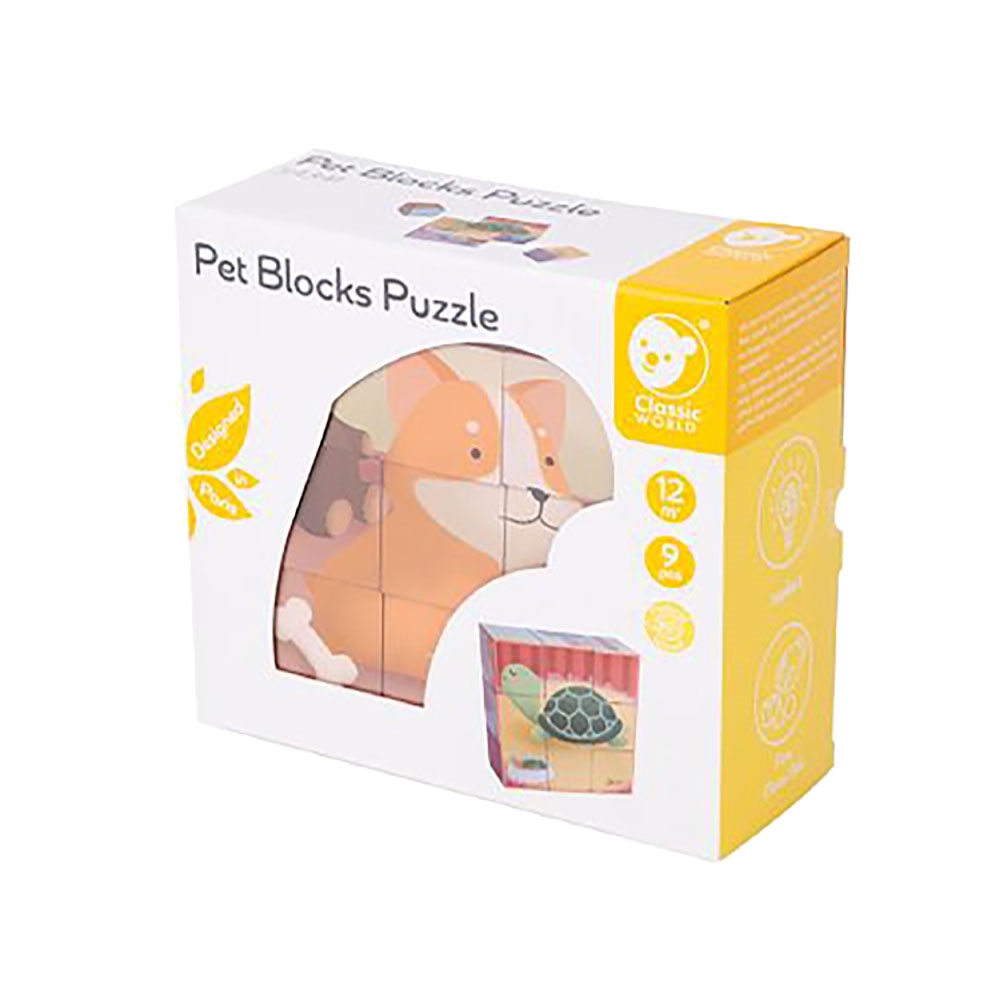 Classic World - Blokpuslespil med dyr