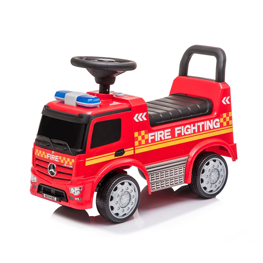 BabyTrold Mercedes Brandbil, Gåbil Stor model.