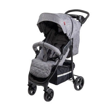 BabyTrold Malaga klapvogn, Grå Melange