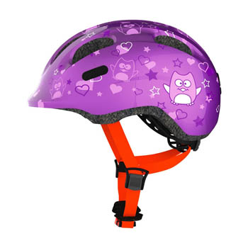 Abus Smiley 2.0 purple star, børne cykelhjelm M