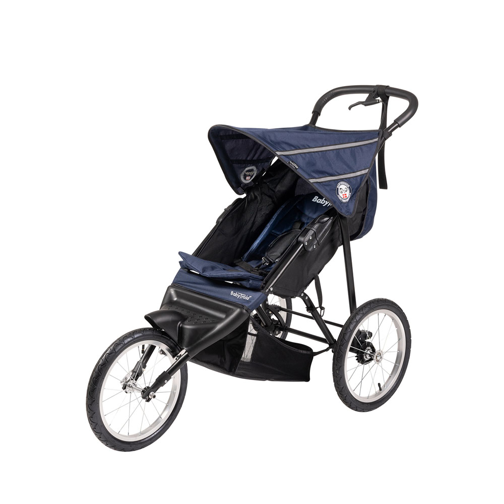 BabyTrold Jogger, Blå m. Sort stel
