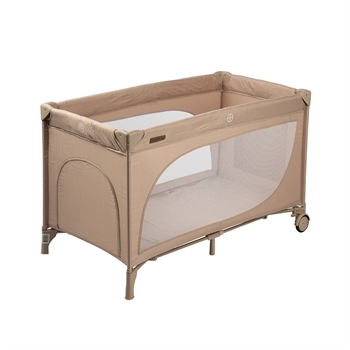 BabyTrold Rejseseng med åbning og hjul, Khaki