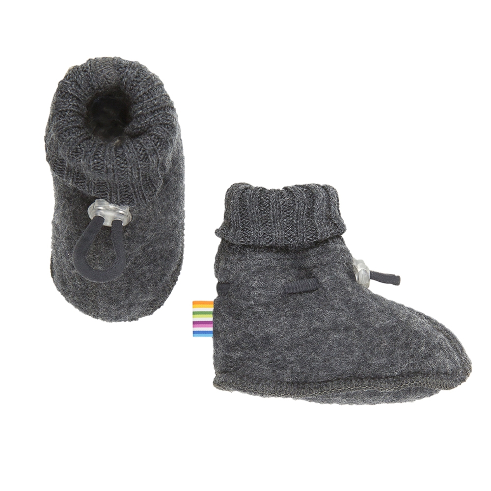 Joha Sleeping booties, Dark Grey Melange