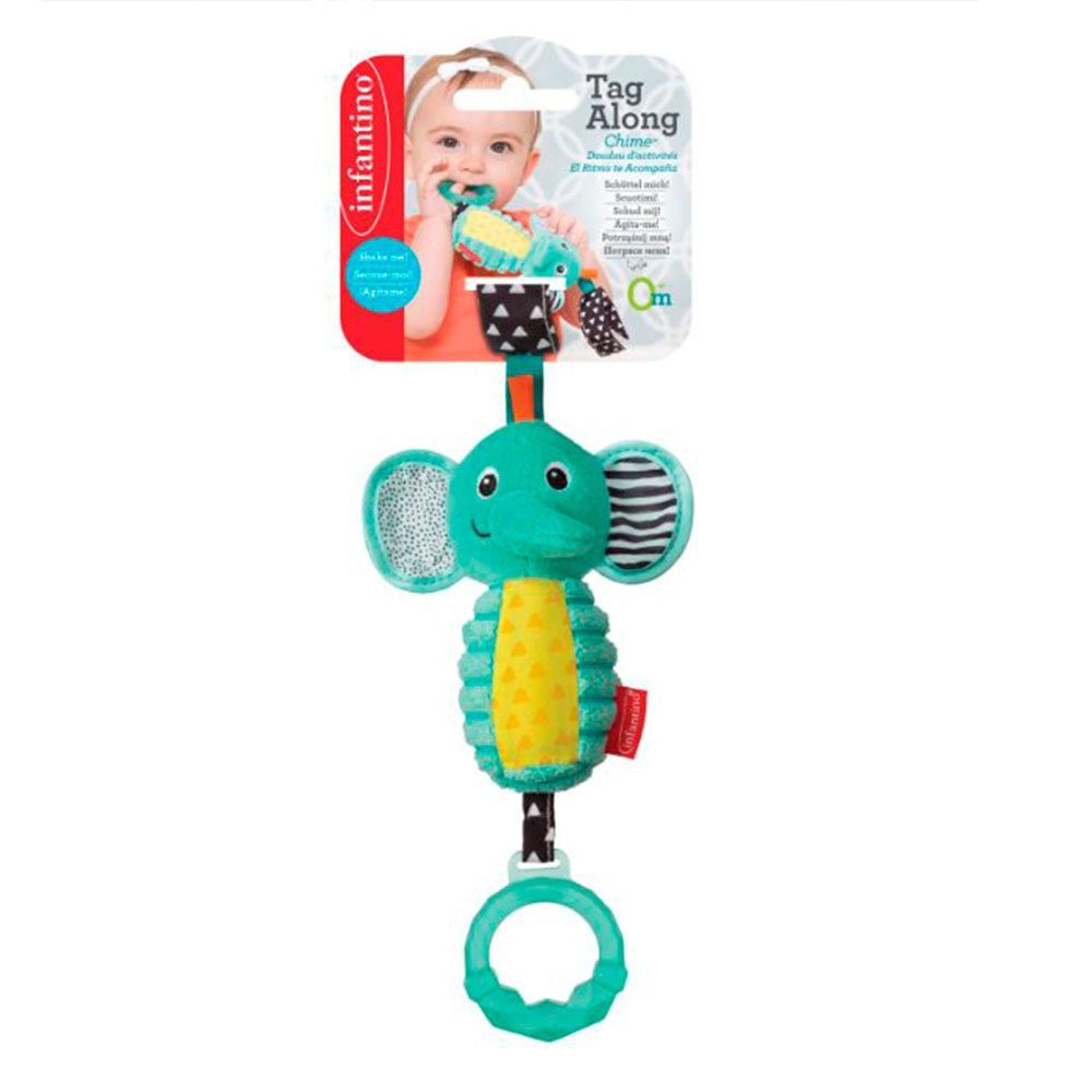 Infantino B Kids elefant rangle m/lyd og bidering 