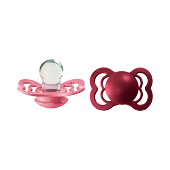 BIBS Supreme 2 Pack Coral & Ruby
