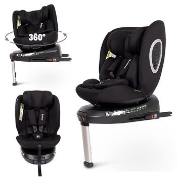 Baninni Autostol 360° i-Size 40-150cm – 36kg Tullio - Sort