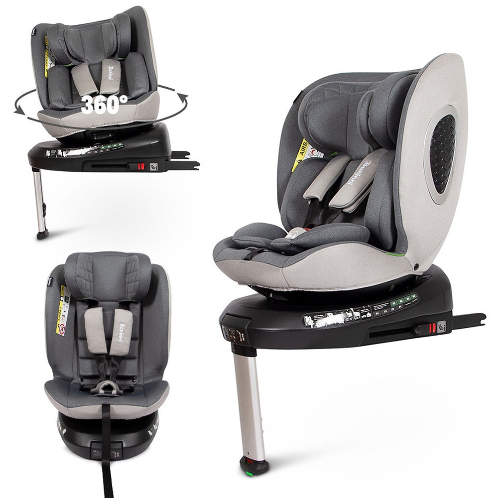 Baninni Autostol 360° i-Size 40-150cm – 36kg Tullio - Grå