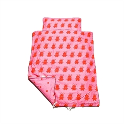 BabyTrold Baby sengetøj 70x100 Monster Pink