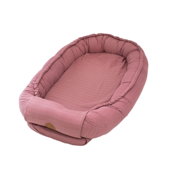 Markland Pure Musselin Babynest, Dusty Rose