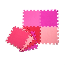 BabyTrold Gulvpuslespil, Pink (Multifarvet)