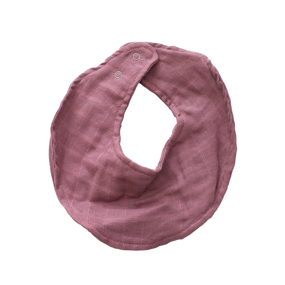 Markland Pure Musselin bandana Hagesmæk med trykknap, Dusty