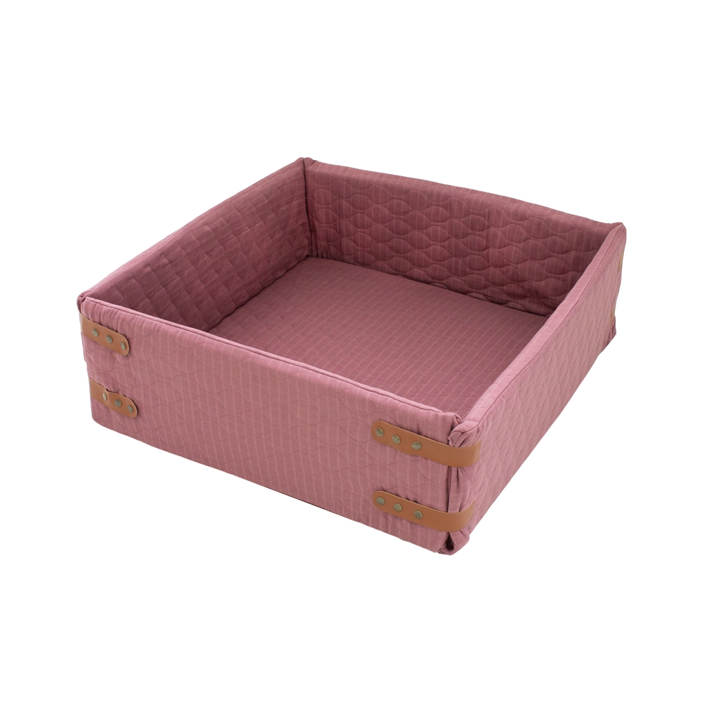 Markland Pure Musselin Boldbassin/kravle tæppe, 80x 80 cm, Dusty Rose
