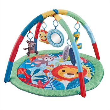 BabyTrold Aktivitetstæppe, Happy Space Gym, Animals