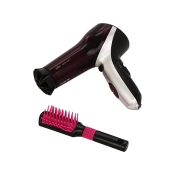 Braun hårtørrer med kold luft og børste