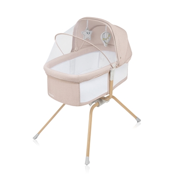 Lionelo Malin Evo Crib, Beige Natural