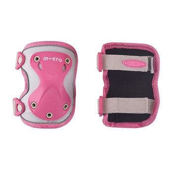 Micro, Knæ- og albuebeskyttere, Reflective Pink, Str. M