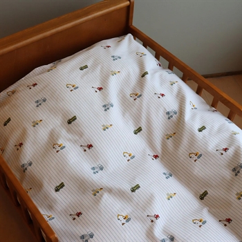 By Mats, Baby Sengetøj, Excavators, 70x100