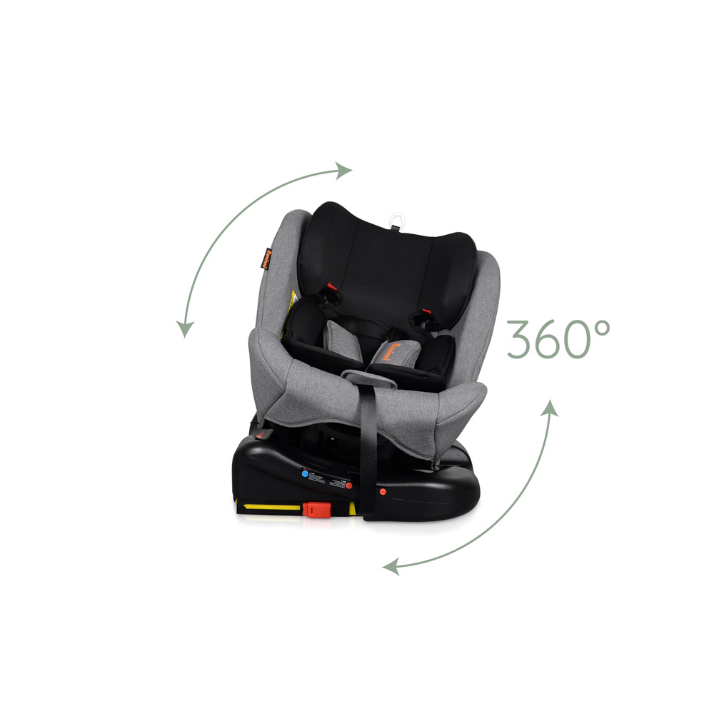 Baninni Monza m. IsoFix 0-36 kg (Gruppe 0-1-2-3) Grå