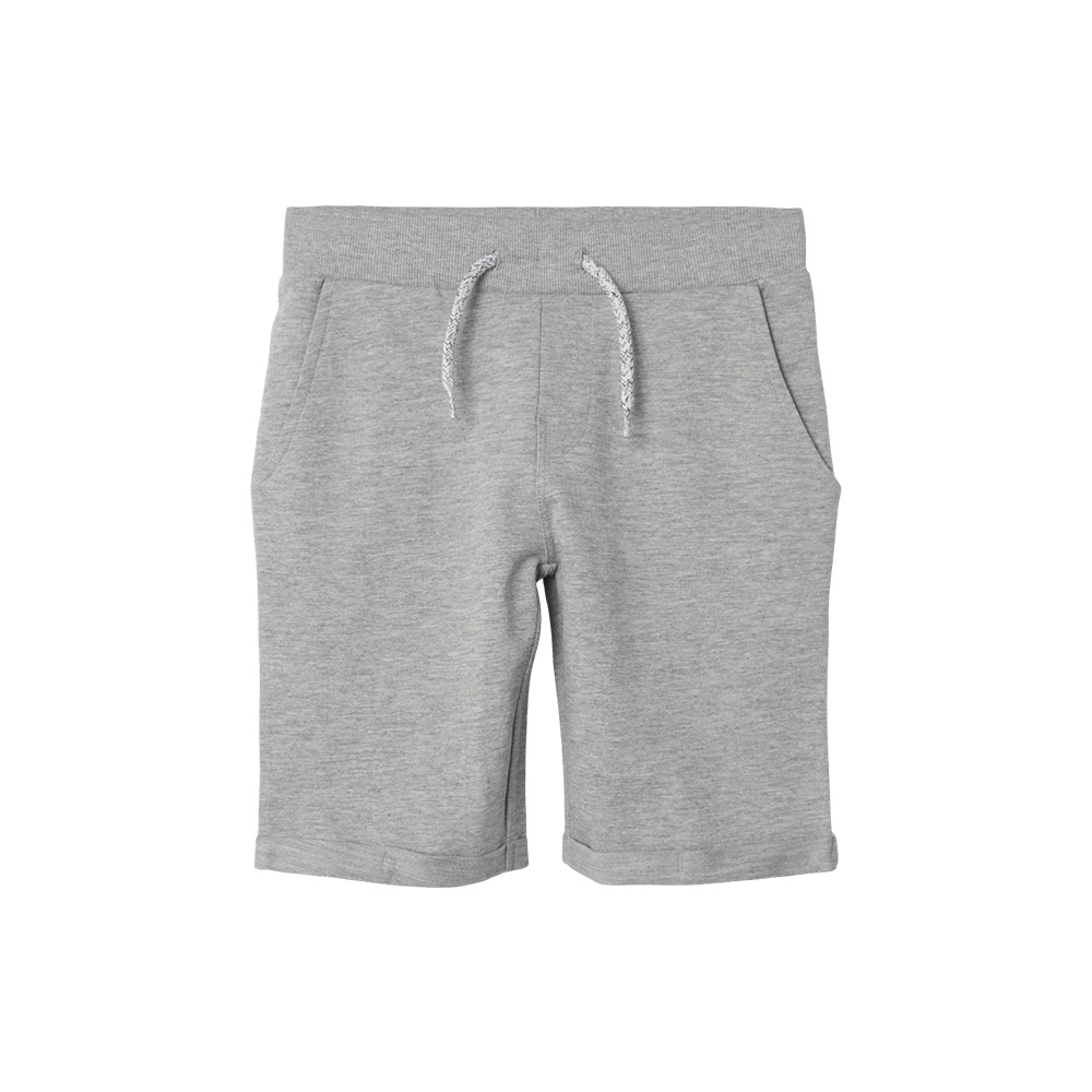 Name It - Nkmvermo Long Swe Shorts Unb F Noos - Grey Melange