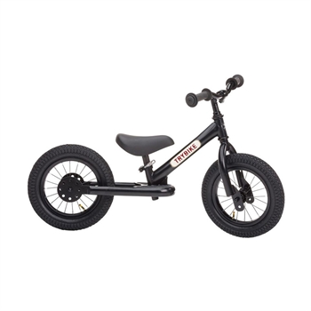 Trybike 2-i-1 Balancecykel, All Black Edition