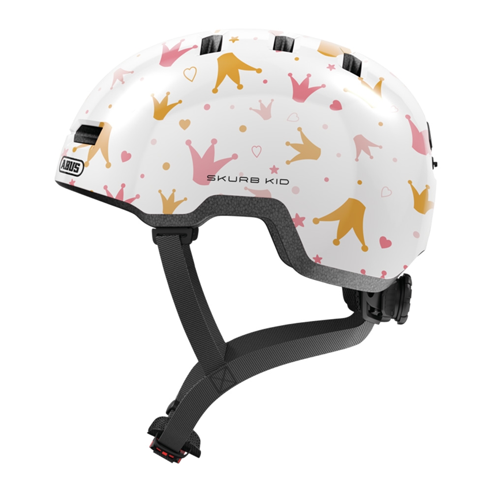 Hjelm Skurb Kid, white crowns M