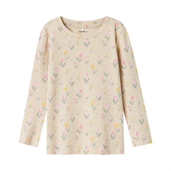 Name It - Nmfflowerkab Ls Top - Peyote Melange
