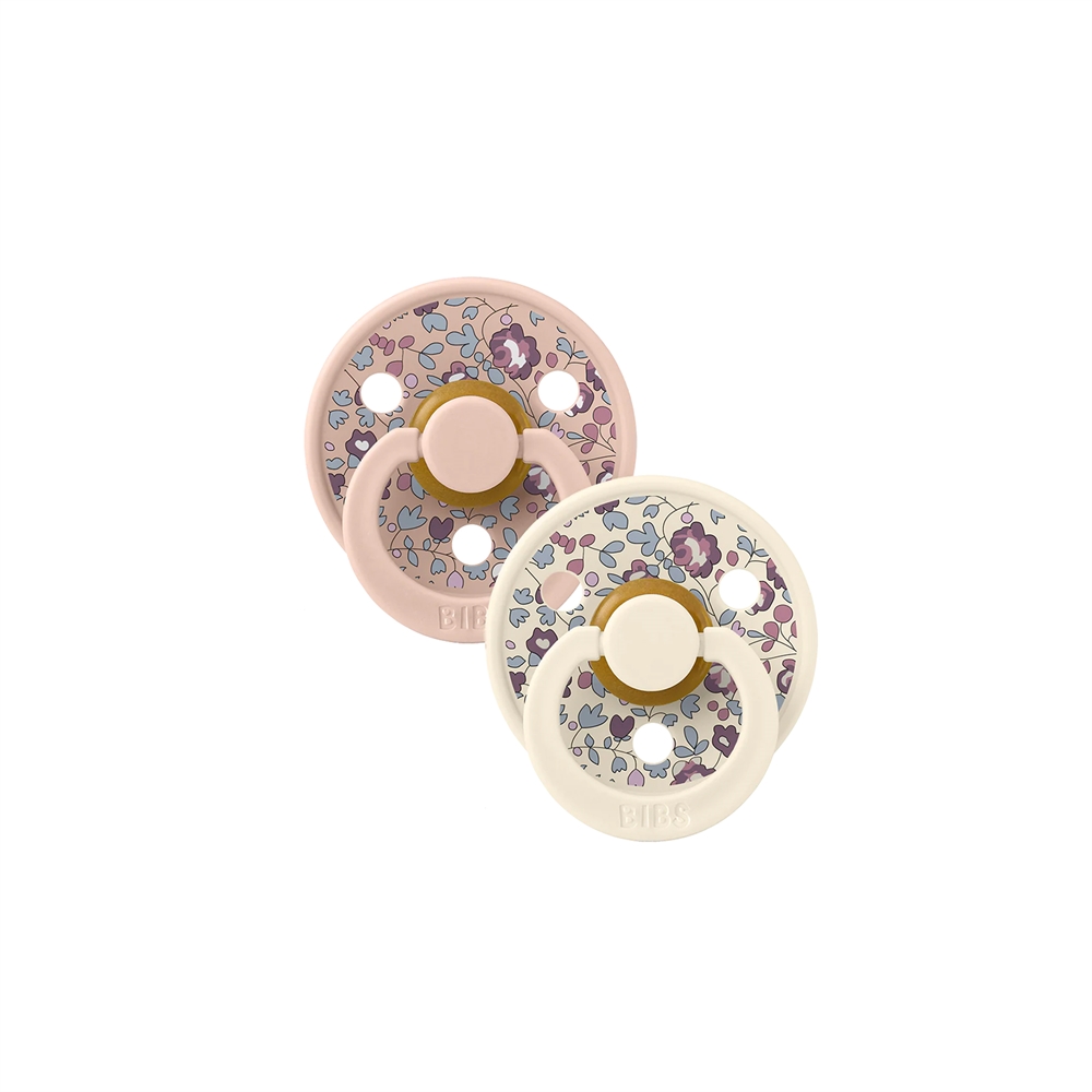 BIBS x LIBERTY Colour 2 Pack Eloise - Blush Mix - Symmetrisk nipple - Str. 2/+6 mdr.