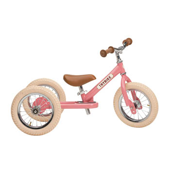 Trybike Balancecykel - tre hjul, Vintage rosa