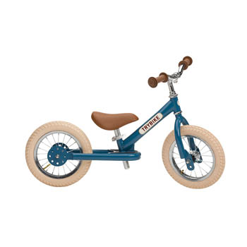 Trybike Balancecykel - to hjul, Vintage blå