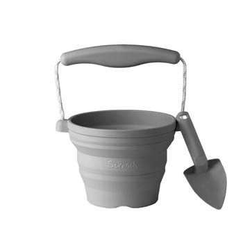 Scrunch Spand og skovlesæt - antracitgrå